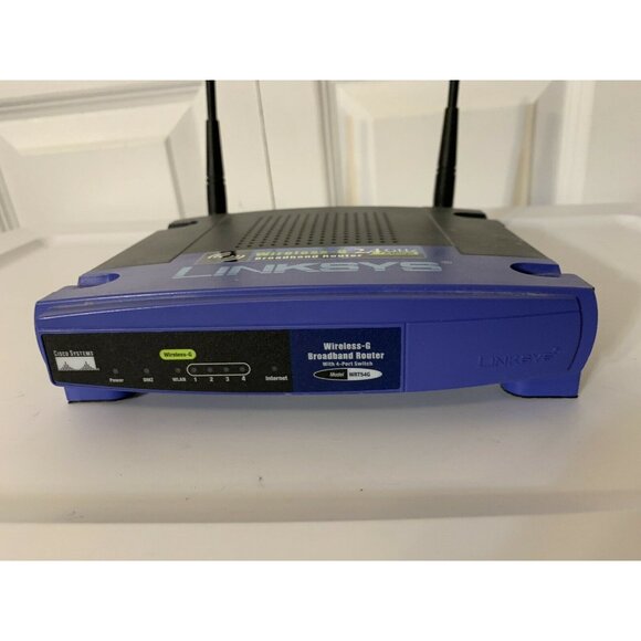 LINKSYS WRT54G WIRELESS-G 2.4 GHZ BROADBAND ROUTER (No Power Chord) - Picture 2 of 6